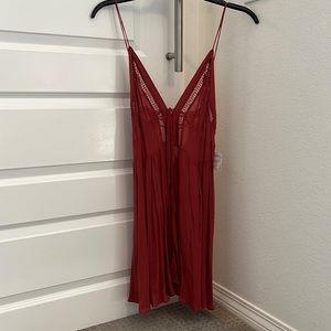 Free people spaghetti strap mini dress BNWT